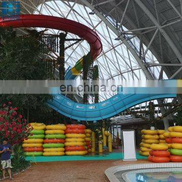 Fiberglass Swimming Pool Water Slide Use Raft Outdoor Big Aqua Park Games