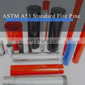 SCH40 3'' New red painted grooved  Fire Fighting  steel Pipe