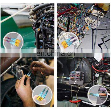 Hampool Good Reputation Blue 16-14AWG HDPE Wire Connector Waterproof Automotive Insulated Tab Terminals photo-7