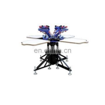 4-colors 4 Stations Manual T-Shirt Silk Screen Printer Printing Machine For T-shirt photo-2
