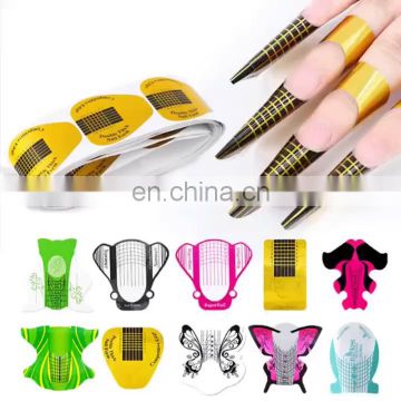 Factory OEM Nail Art Tips Extension Forms Guide French DIY Tool Acrylic UV Gel Nail Tool