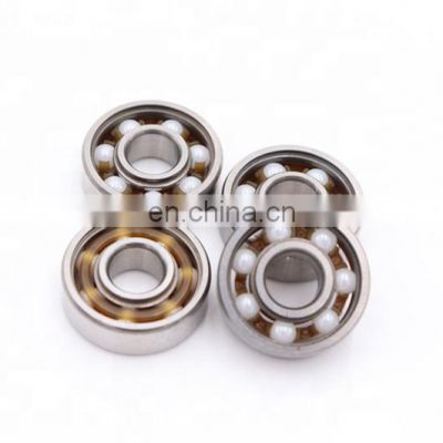 high performance low noise 608 hybrid ceramic ball bearing 608RS mixed steel bearing for skate