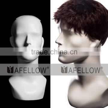 Abstract Fiberglass men head mannequin H1110