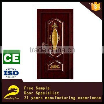 Indian steel wood front door with antique carving