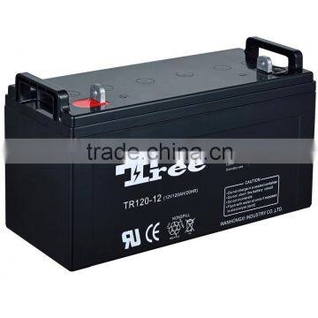 Maintenance free battery 12v 120ah lead acid battery