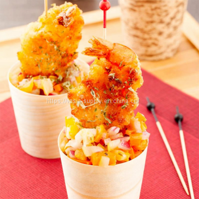 Disposable Wooden Cups Healthy and Safe Material 6CM Biodegradable Wood Drinks Cups Dessert Serving Cups photo-4