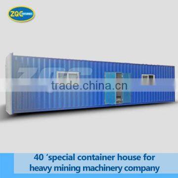 40feet special container house for heavy mining machinery company