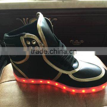 2016 unique latest fashion adults led shoes/led flashing shoes/led shoes sneakers hot selling USB charging