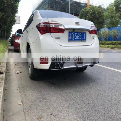 Rear Diffuser Exhaust Tip Rear Bumper Lip For Toyota Corolla 2014-2018