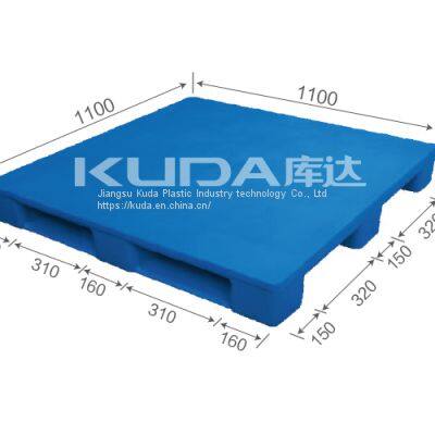 low cost distrubution pallet 1111A PBCZ PLASTIC PALLET（BUILT-IN STEEL TUBE）from china