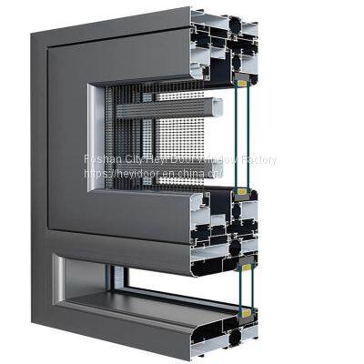 Tempered Glass Aluminium Casement Window photo-3