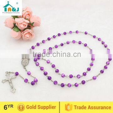 Catholic Glass beads rosary with different colors