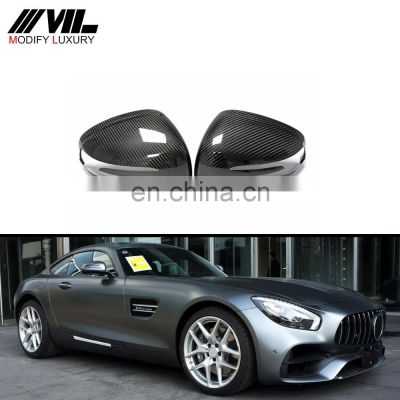 Carbon Fiber Rear Review Mirror Cover for Mercedes Benz SLK SLC AMG GT 2012-2018