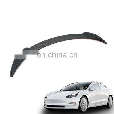 Automotive Parts Factory Directly Selling Durable Abs Rear Wing Spoiler Roof Wing Spoiler For Tesla Model 3