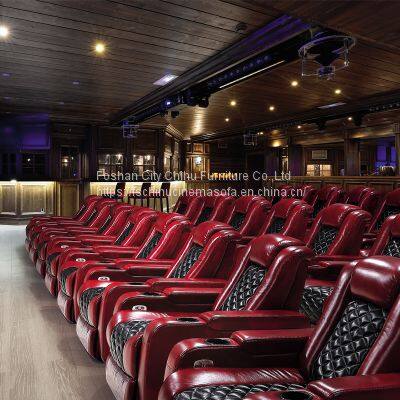 Popular Recliner Chair Modern Design Adjustable Headrest Single Private Cinema Seats photo-5