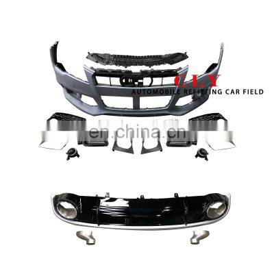 Car bumper for Audi A7 upgrade RS7 front bumper with grille diffuser exhaust