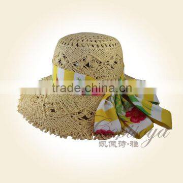 2015 hats crochet straw hat ladies handmade rope hat