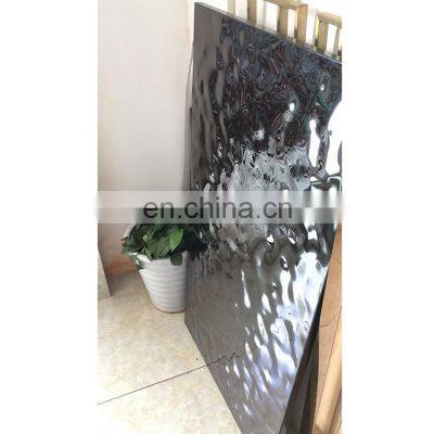 3d Wall Mirror Customized Water Ripple Stainless 4 By 8 Steel Ceiling Sheet For Wall Background