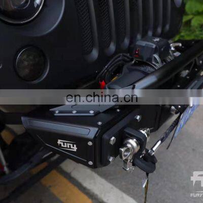 Aluminium Black Front Bumper for Jeep Wrangler JK 07+ Car Accessories From Maiker Offroad