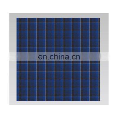 Fashion Blue checked yarn-dyed poplin 100% Cotton  for suit