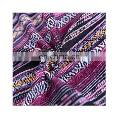 Manufacturers Spot Polyester-cotton Jacquard Fabric With Fine-dense Stripes Fashion Ethnic Clothing Luggage Fabric photo-3
