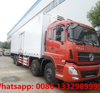 Dongfeng tianlong 6*4 LHD 20T refrigerated van truck for sale