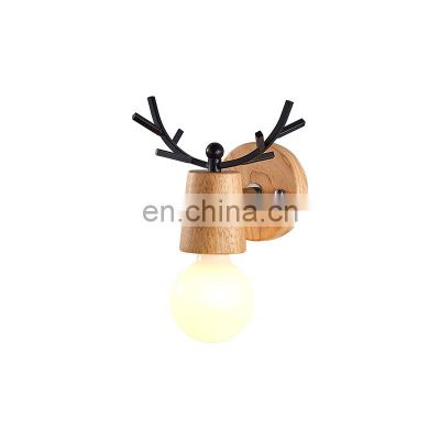 New Macaron creative postmodern minimalist antler Nordic led bedside aisle corridor lights wall lamps