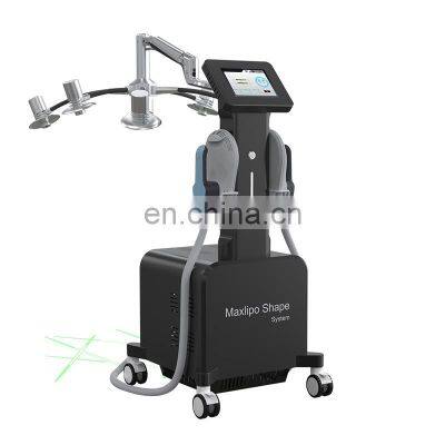 China Supplier 532nm Wavelength 6D Laser EMS Body Shape Slimming Machine Red/Green Light photo-2