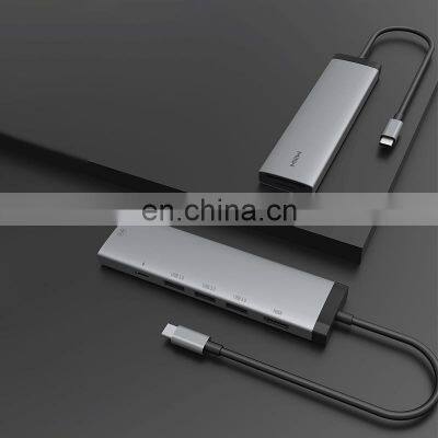 Miiiw 7 in 1 Type-C Hub Converter 100W PD Power Supply USB3.0 Interface SD/TF Card 4K HD Video Output Portable photo-4