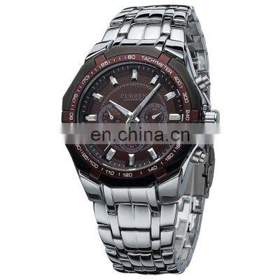 CURREN8084 Men's Watch Casual Quartz Steel Band Men's Waterproof Sports Watch