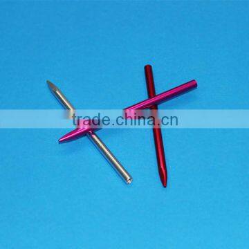 cnc aluminum material machining pen with color anodizing