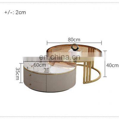 Luxury Square Coffee Tables Living Room Mdf Marble Coffee Table Living Room Furniture Modern Coffee Table Salon Furniture photo-4