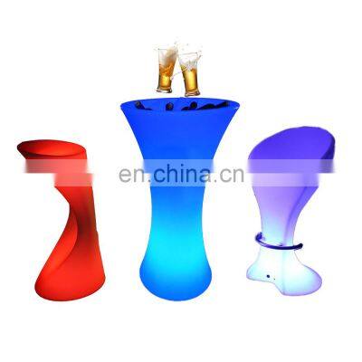 flashing wine vodka whiskey champagne buckets factory price OEM LED ice bucket wine cooler wine club beer plastic led ice bucket