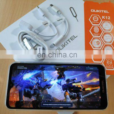 Smartphone OUKITEL K12 6.3' avec charge rapide 5V/6A, processeur MTK6765 Octa-core, 6GB+64GB, batterie de 10000mAh, meilleure qualité, Android 9.0, mobile 4G photo-5