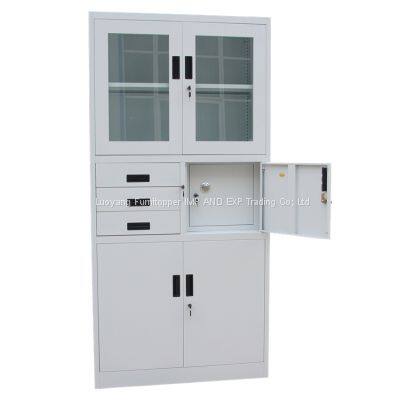 Home Office Metal File Cabinet Steel Cupboard With 3 Drawers And Safe Vault for Office School photo-5