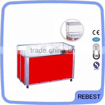 Supermarket folding promotion marketing table with cloth