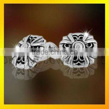 fashion design flower classic brass cufflinks
