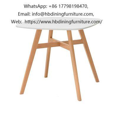 Rounded Square MDF Table Top Dining Table