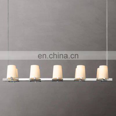 PAUILLAC Home Decoration Chandelier FABRIC SHADE LINEAR Pendant Light for Hotel Living Room Dining