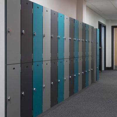 Gym Cabinet Locker HPL 6 Doors Storage RFID Lock Locker photo-5