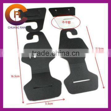 Custom Fold Jewelry Tags Black PVC Logo Printed Plastic Necklace Card