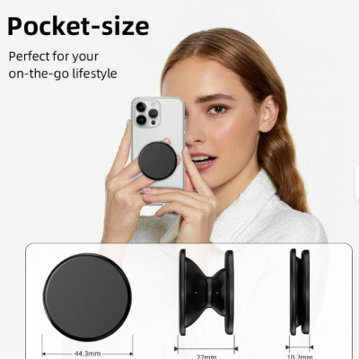 Wholesale Custom Logo Promotion Phone Grip Holder Adhesive Foldable Cell Phone Stand Mobile Soft Silicone photo-4