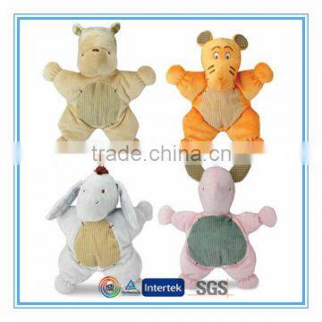 Custom plush animal doudou comfort blanket toy