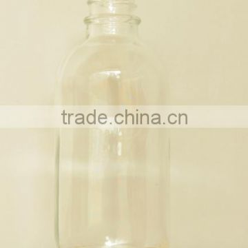 15ml 30ml 60ml 120ml clear glass boston round glass bottle wholesale