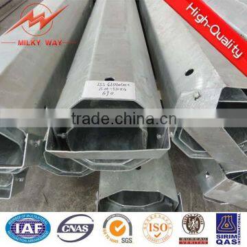 40ft NEA 3mm thickness galvanized steel electric pole