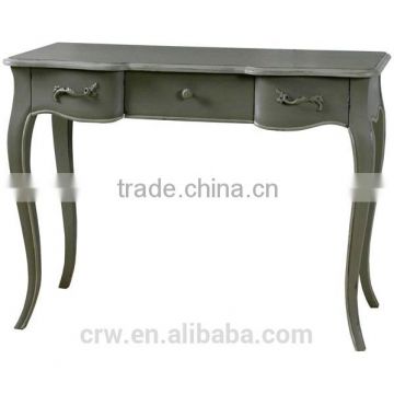 S-1473 Top Quality Antique Office Desk with 3 Drawers