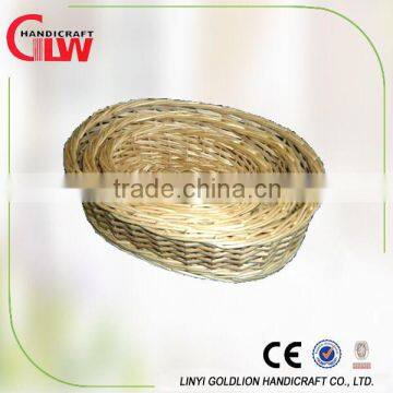 Set of 3 oval wicker basket, kitchen accessories, handmade willow wicker basket