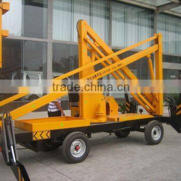 360 Degree Rotation Hydraulic Cleaning Trailer Boom Lift photo-6