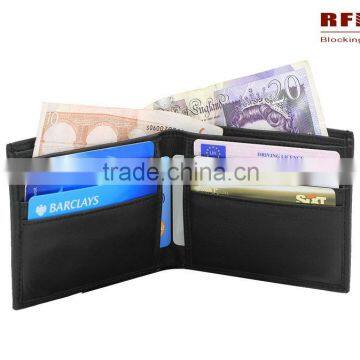 Genuine Leather RFID shield bifold wallet- Protect your private information