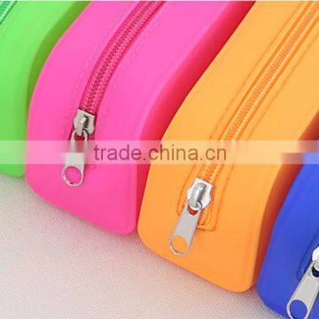 Custom Silicone Rubber Colored Pencil Cases/ Pencil Case Bag/ Cute Pencil Pouch photo-4